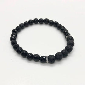 "PROTECT ME" Black Onyx Diffuser Bracelet